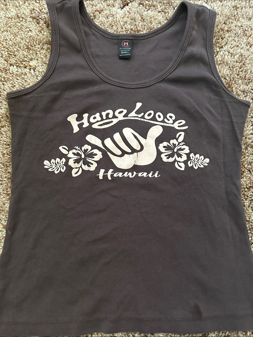 Brown tank top